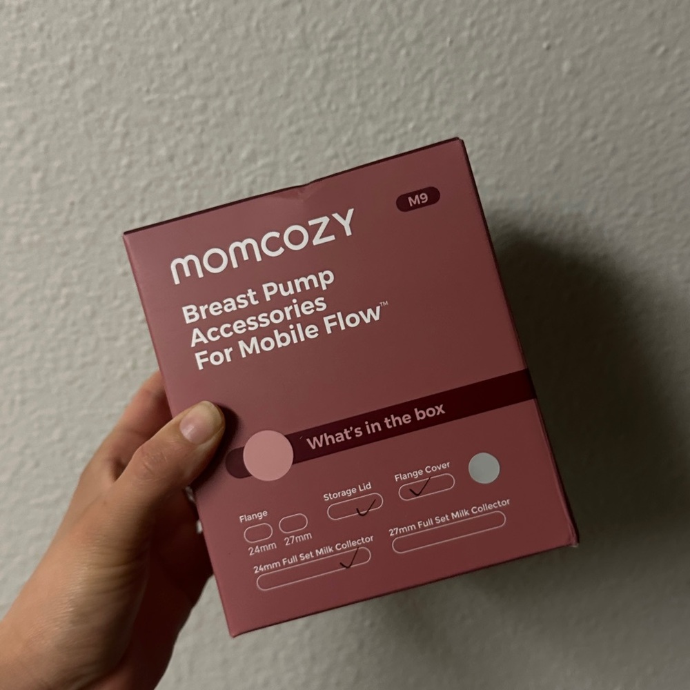 momcozy Pink Breast Pump Accessories Pack